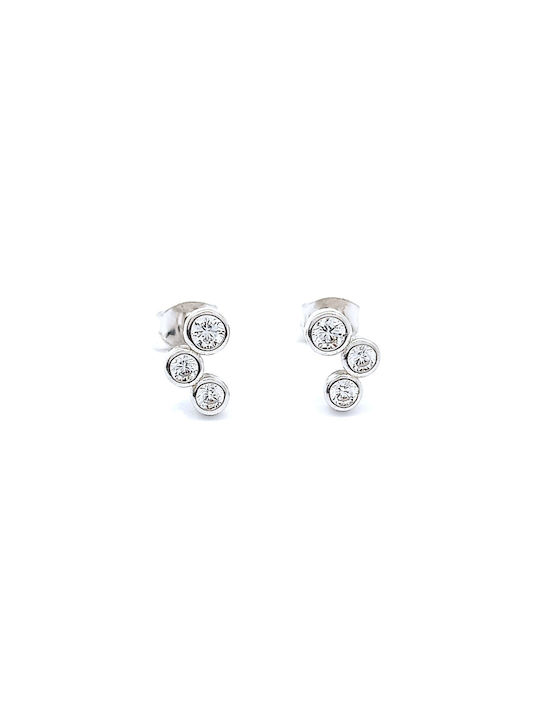 PS Silver Earrings made of Silver with Stones