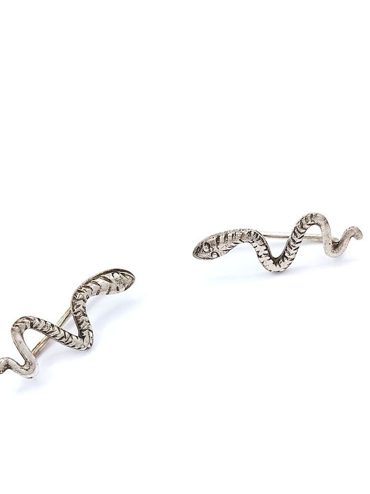 PS Silver Σκουλαρίκια Ear Climbers από Ασήμι