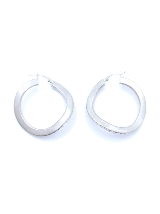 PS Silver Earrings Hoops made of Silver