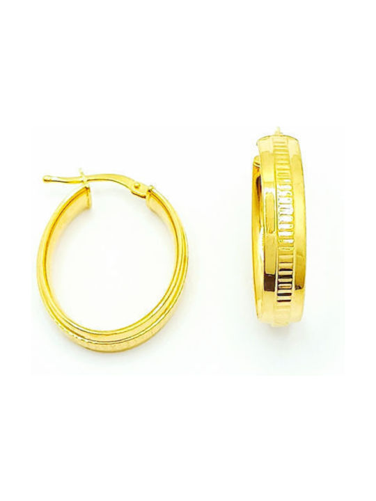 PS Silver Earrings Hoops made of Silver Gold Plated