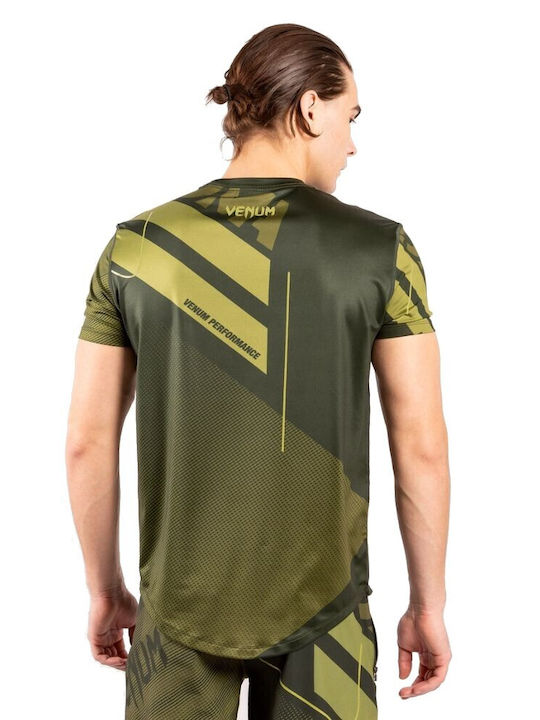 Venum Short Sleeve Shirt VENUM-03970-015 for MMA Green