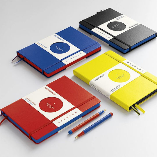 Leuchtturm1917 Bauhaus Carnet A5 cu Puncte și Elastic Galben