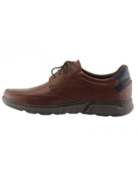 Antonio Shoes Men's Leather Casual Shoes Brown