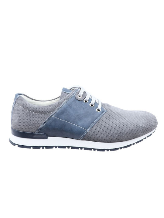 Softies Men's Leather Casual Shoes Gray