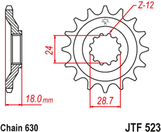 JT Sprockets Front Sprocket for Kawasaki GPZ