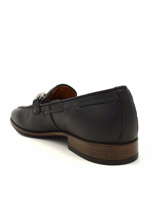 Δερμάτινα Ανδρικά Loafers σε Μαύρο Χρώμα