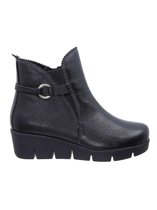 Softies Women's Leather Ankle Boots Black