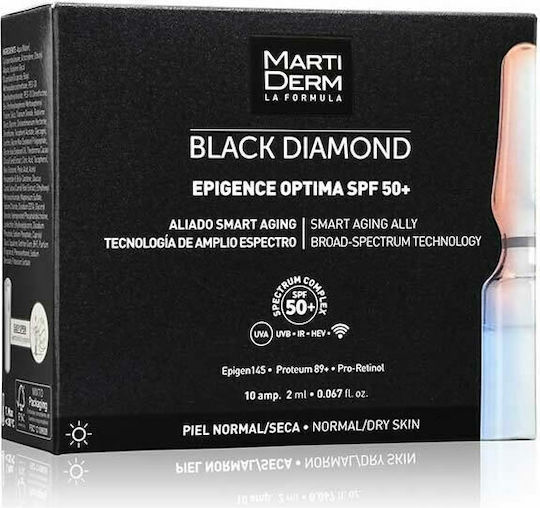 Martiderm Черен Диамант Epigence Optima SPF50 Против стареене Серум за лице 10Брой