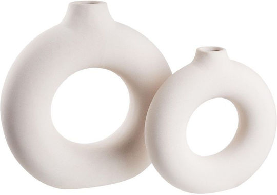 Butlers Διακοσμητικό Βάζο Κεραμικό Μπεζ Φ25xΥ25.5cm