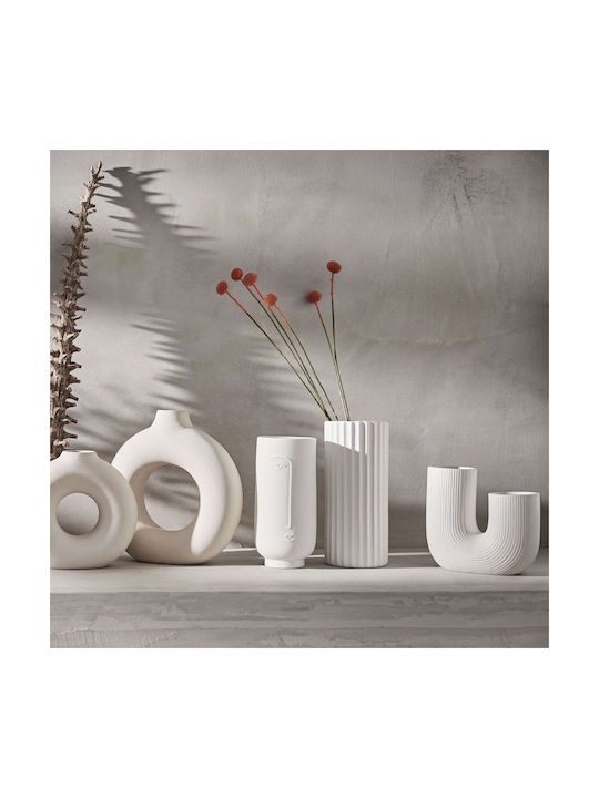 Butlers Vază Decorativă Ceramică Bej 25x7x25.5cm 1buc
