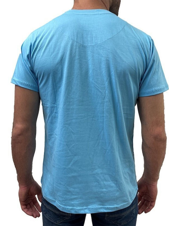 Dors Men's Short Sleeve T-shirt Light Blue