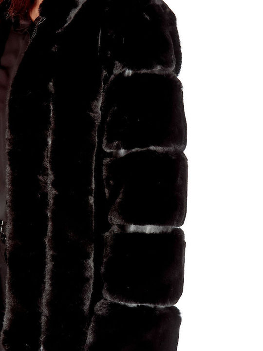 Women's Short Fur Black