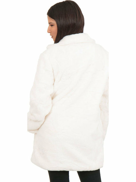 Women's Long Fur White