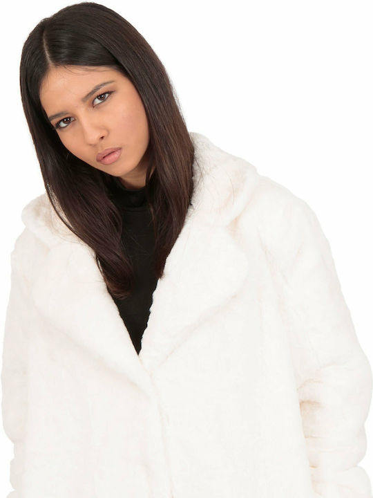 Silia D Women's Long Fur White