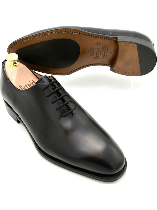 Handgefertigt Leder Herrenschuhe Schwarz