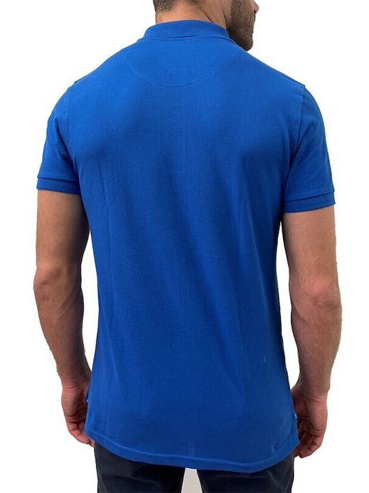 Dors Herren Kurzarmshirt Polo Blau