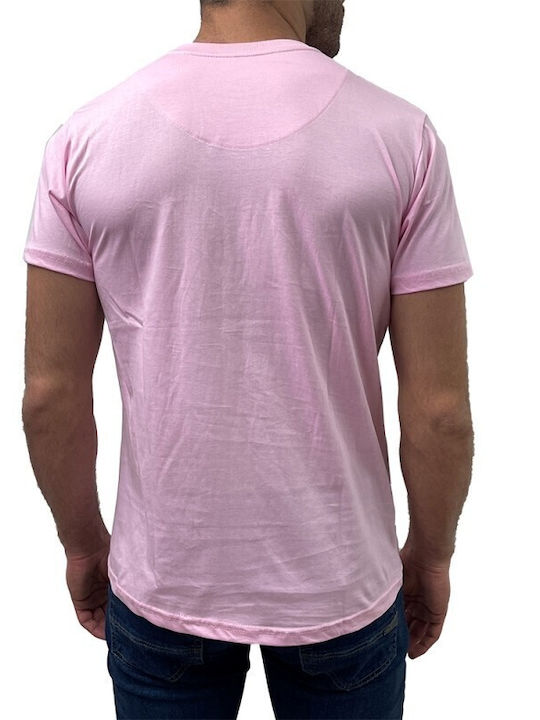 Dors Herren T-Shirt Kurzarm Rosa