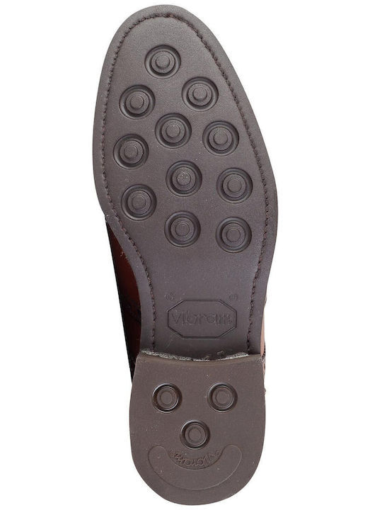 Leder Herren Mokassins in Tabac Braun Farbe