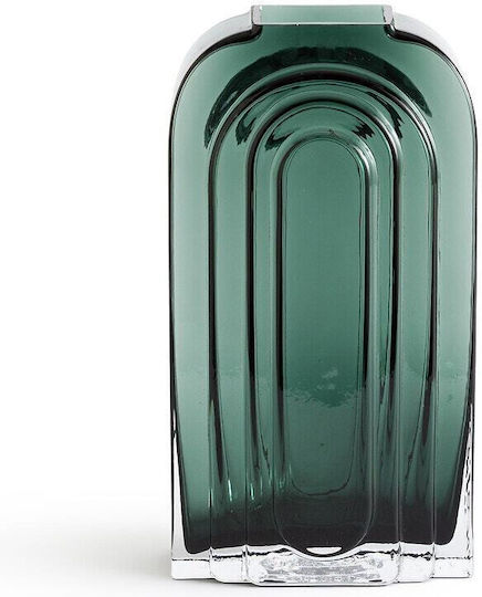 La Redoute Interieurs Vase Glas Grün 13.5x25cm