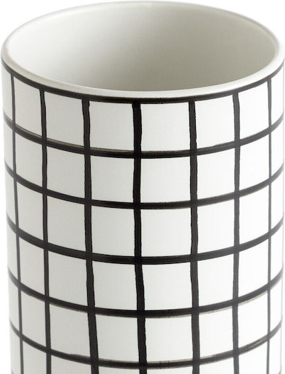 La Redoute Interieurs Keramik Vase Weiß 8x8x25cm