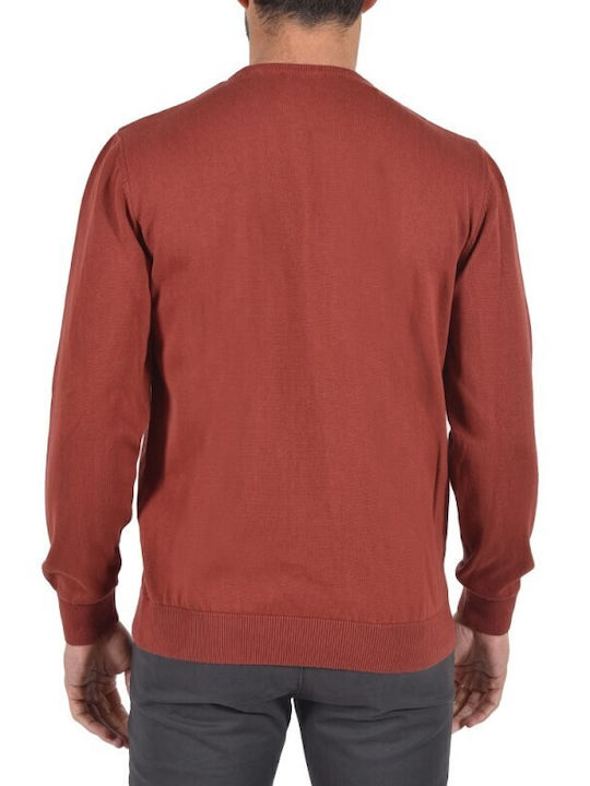 Dors Herren Langarm-Pullover Brick