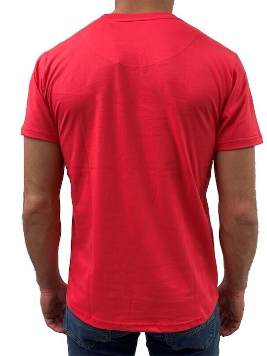 Dors Herren T-Shirt Kurzarm Rot