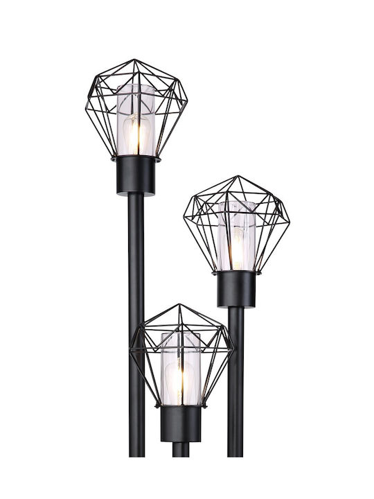 Globo Lighting Horace Lampă Post Mic Pentru Exterior IP44 Cu Bază De Bec E27 Neagră