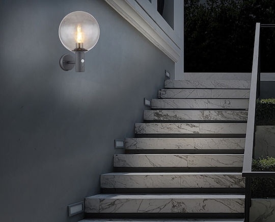 Globo Lighting Сиво Стенно Външно Осветително Тяло Lattern