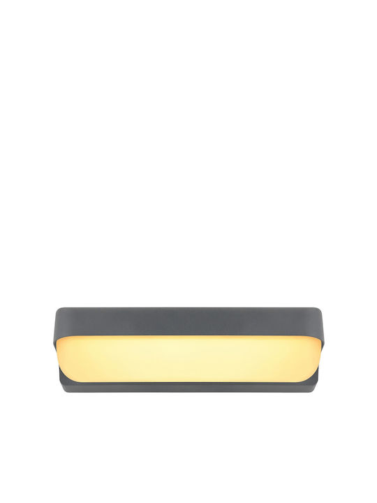 Globo Lighting Wall-Mounted Outdoor Ceiling Light LED IP54 10W with Warm White Light 26x6.1εκ.
