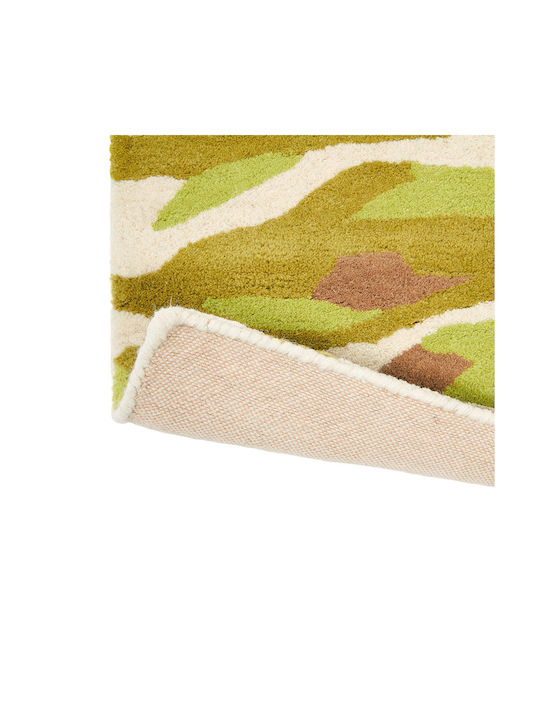 Harlequin Lucrat manual Covor Rectangular Din lână Porumb verde