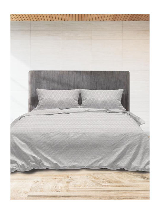 Sunshine Set de Cearceafuri Single 160x250cm Flannel 940 Grey 3buc