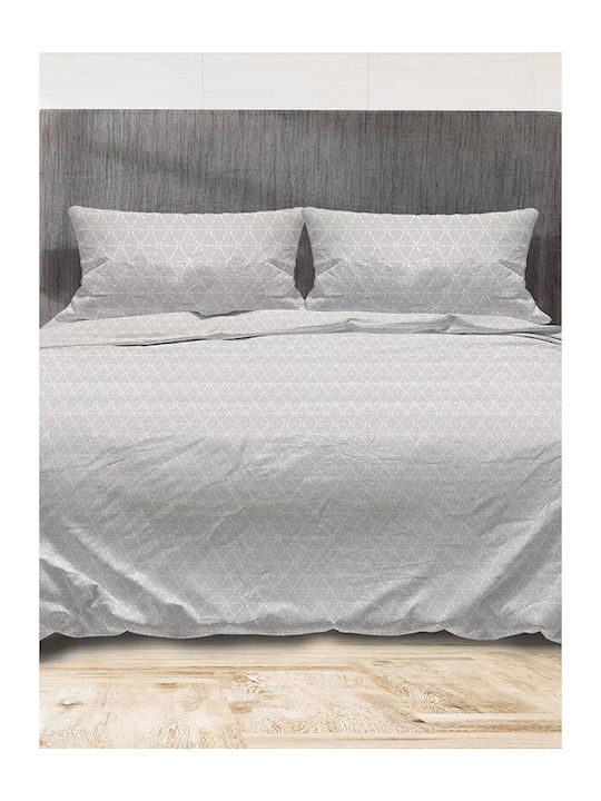 Sunshine Set de Cearceafuri Single 160x250cm Flannel 940 Grey 3buc