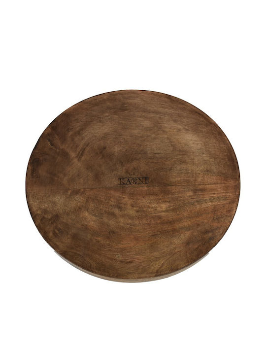 Nakaro Wood Pizza-Servierplatte Hölzernes 40x40x8.5cm 1Stück