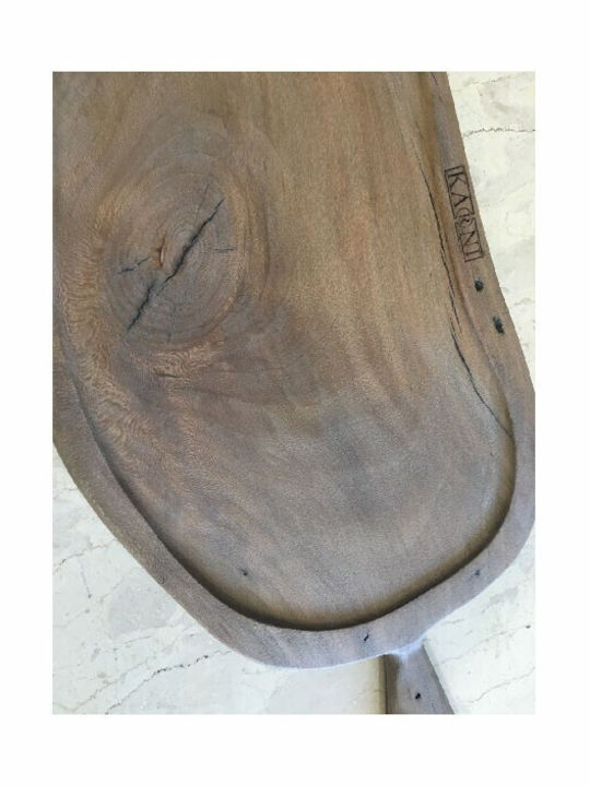 Nakaro Wood Πλατώ Σερβιρίσματος με Χειρολαβή Ξύλινο 75x35εκ.