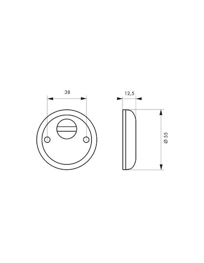 Thirard Defender Lock Wooden Door Silver