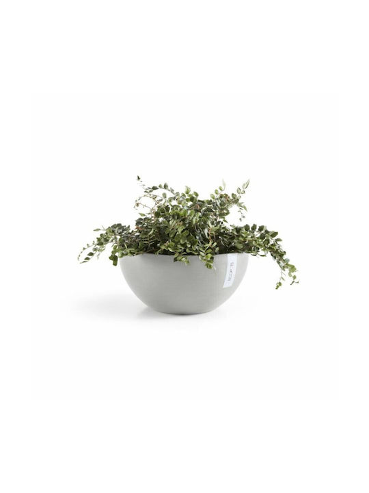 Ecopots Brussels Flower Pot 35x16.5cm in Gray Color 74.001.35S