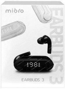 Mibro Earbuds 3 Bluetooth Handsfree Ακουστικά με Θήκη Φόρτισης Μαύρα