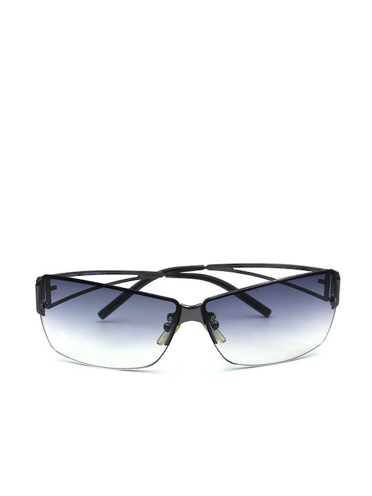 Fendi Sonnenbrillen mit Schwarz Rahmen und Gray Verlaufsfarbe Linse SL7463 584