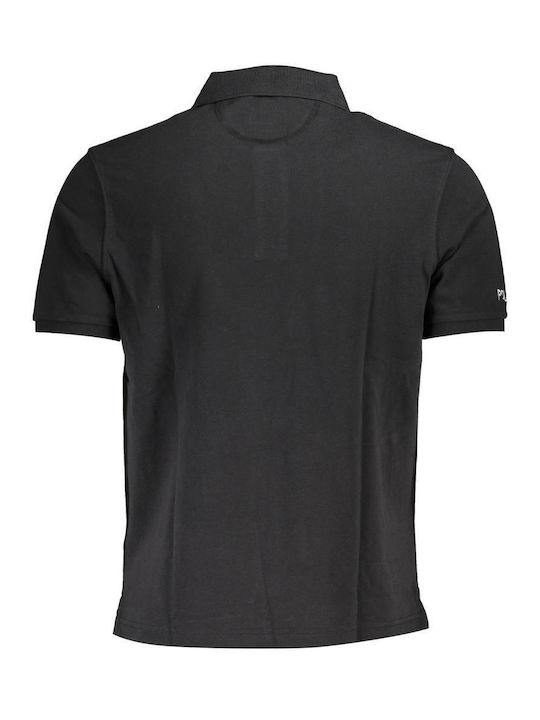 La Martina Men's Short Sleeve Blouse Polo Black