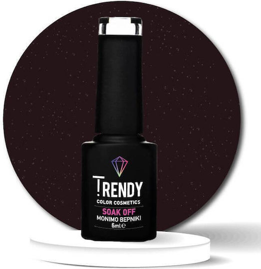 Trendy Color Cosmetics Halb-permanenter Nagellack 128 mit Glitter 6ml 1Stück