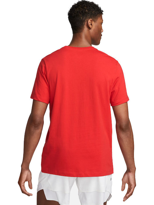 Nike Tennis Tricou Bluza Roșie Nike Tennis Tricou Bluza Roșie