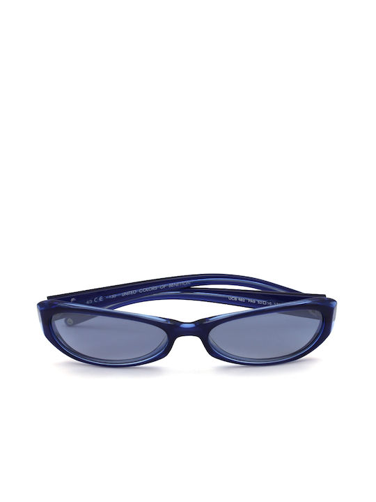 Benetton Women's Sunglasses with Blue Plastic Frame and Blue Lens UCB482 PA9