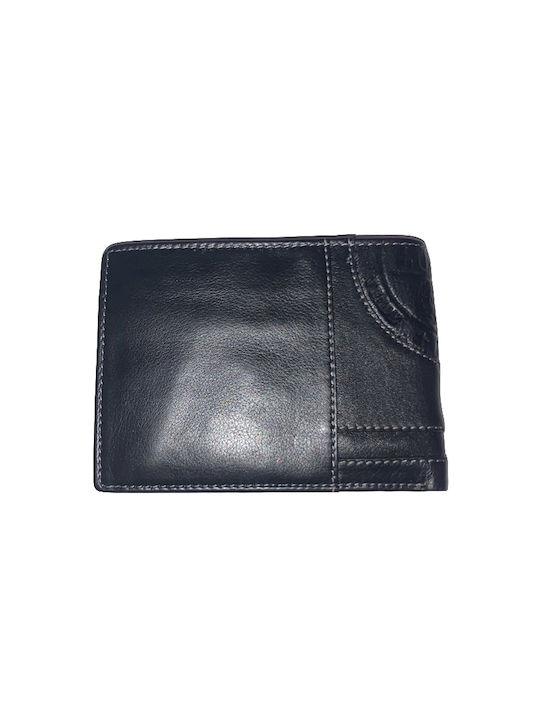 Luxus Men's Leather Wallet Black