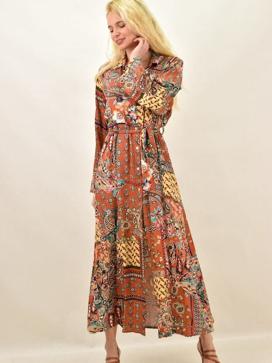 Potre Maxi Shirt Dress Dress Brown