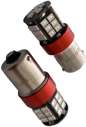 Photon Λάμπες Αυτοκινήτου P21W / BA15S LED Κόκκινο 12-24V 2τμχ