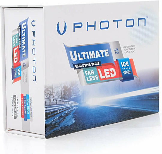 Photon Lamps Car HIR2-9012 Canbus LED 6000K Cold White 12V 2pcs