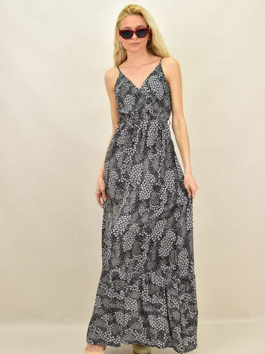 Potre Summer Maxi Dress Wrap Black