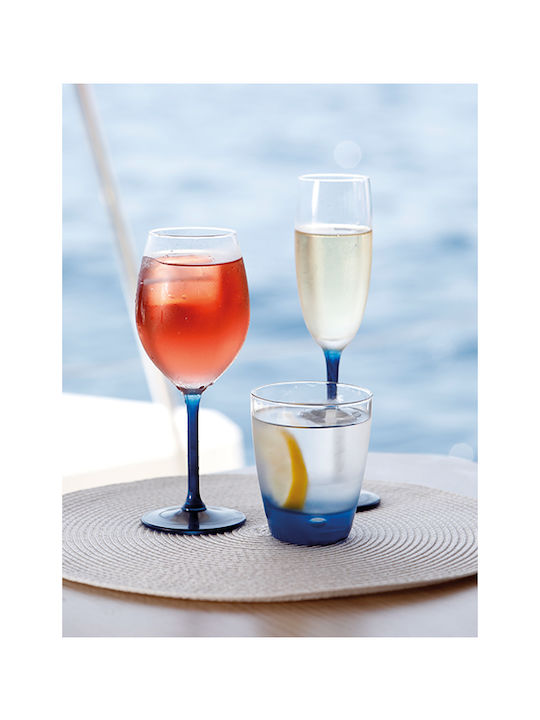 Marine Business Set Gläser für Weißwein aus Plastik Mit Stiel 6Stück