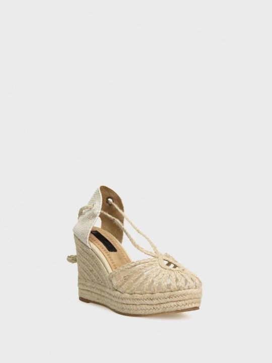 Corina Damenplattformen im Espadrilles-Stil Beige