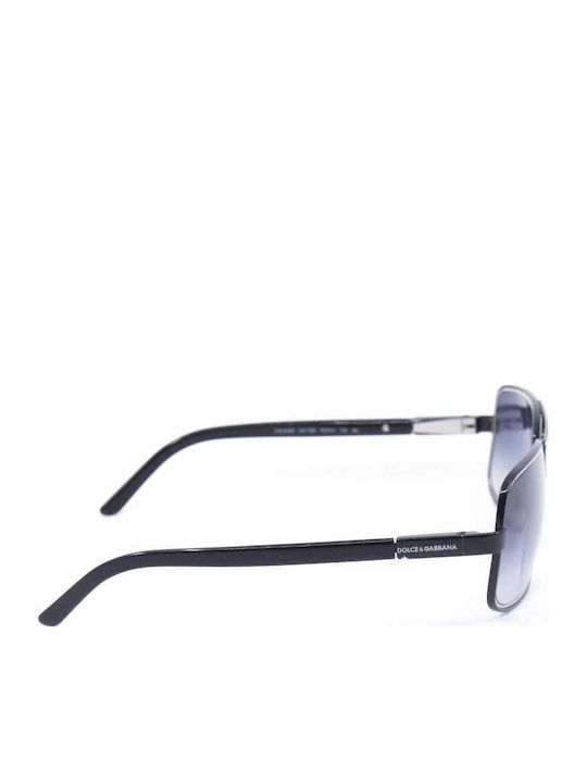 Dolce & Gabbana Men's Sunglasses with Black Metal Frame and Gray Gradient Lens DG2048 0478G